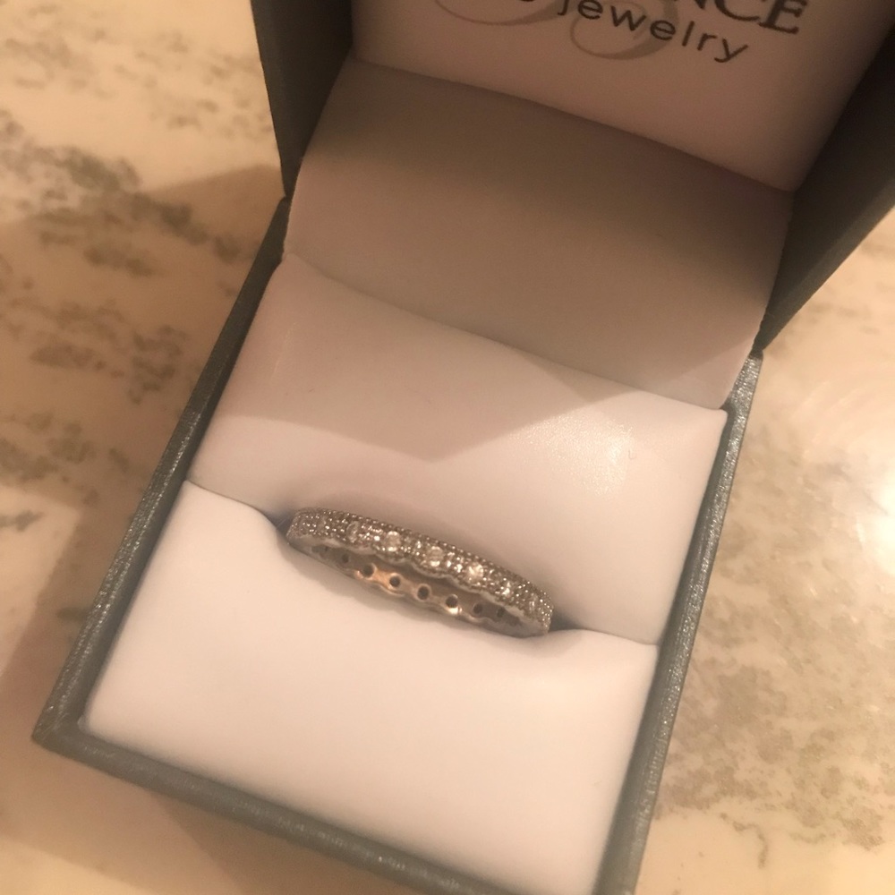 Silver plated ring